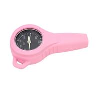Alomejor Very Precise Diving Pressure with a Minimalist Style, of Portable Steel Pressure for Underwater Safety, Black Dial (Pink)