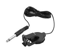 Alomejor Violin Pickup, Clip On Piezo Pickup Guitar Pickup with 6.35mm Audio Cable for Musicians Live Performance Home Practice Recording Studio Outdoor Events