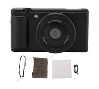 Alomejor Vlog with 2.8 Inch Color Flip Screen, Autofocus 80M Photo 5K3Video, F1.8 Large Aperture Digital Zoom Compact, 16x Zoom, USB Webcam for Photography (Black)