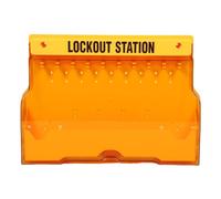 Alomejor Wall Mount Lockout Tagout Station Adjustable Lock Management for Factory Use Durable PC Design 21.97x15.47in