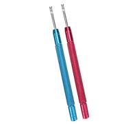Alomejor Watch Hands Needle Removing Tool Durable Blue Red 2pcs Alloy Steel for Professional Watch Repairing Accessory