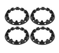 Alomejor Wheel Hub Trim Cover 4Pcs Decorative Side Covers for ATV Go Kart Stylish Protection Plastic (10 Inch)