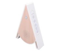 Alomejor White Noise Machine with Smart Timer for Relaxation | Plastic Housing, 3x AA Battery Powered, Automatic Sensor Playback, Multiple Audio Effects for Office or Home Use