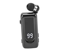 Alomejor Wireless Earphone Lightweight Detachable Battery Stereo Headphone for Drivers and Professionals in Compact Design (Black)