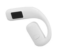 Alomejor Wireless Earpiece Bluetooth 5.5 with 180° Rotatable Microphone Noise Cancelling Feature for Running and Cycling (White)