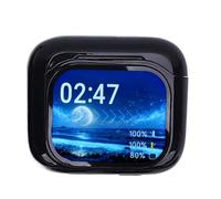 Alomejor Wireless Language Translator Earbuds 6 Hours Play Time 30 Hours Standby Comfortable Fit for Travelers 5.4 (Black)