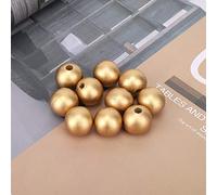 Alomejor Wood Beads Kit Elegant Natural 20mm Bead String DIY Material for Jewelry Making Gift Decoration 100Pcs