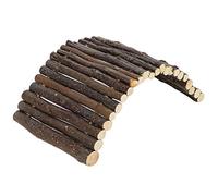 Alomejor Wooden Arch Bridge Hamster Ladder for Small Animals Pet Cage Accessories, Applewood Material, Summer Cooling Function for Hamster and Rabbit, 3, Suitable for Shelter for,