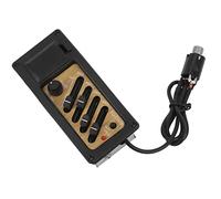 Alomejor Wooden Grain Color Acoustic Guitar - Piezo 4 Wooden Equivizer with Full Accessories for Easy Installation, Ideal for Music Lovers