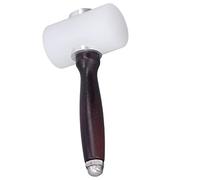 Alomejor Wooden Handle Nylon Hammer, Versatile Leather Carving Mallet for Leathercraft, Labor-Saving Design, 7.5in Length