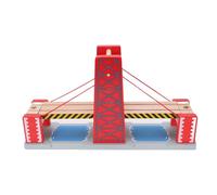 Alomejor Wooden Train Bridge, Expandable Suspension Set with Scenic Accessories for Creative Track Layouts and Educational Play