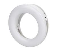 Alomejor XJ-19 Portable Rechargeable Selfie Light Adjustable 40 LED Ring Light for Makeup Live Concert Photography White