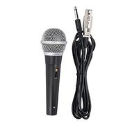 Alomejor XLR Microphone Durable Handheld Dynamic Microphone for Karaoke Singing and Recording with XLR to 1/4 Inch Cable