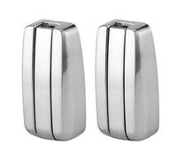 Alomejor Zinc Alloy Concealed Hook Clothes Hanger Durable Accessories for RV and Home 2pcs Silver (Brushed Color)