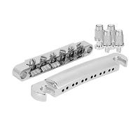 Alomejor Zinklegation Silver E -Gestalt Bridge 12 String Glossy Exterior Beautiful Tones of Guitar Posses for Guitar Enthusiasts