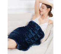 Alomidds Weighted Blanket 7lbs for Adults, Cozy Breathable Weighted Lap Blanket, Small Weighted Blanket Travel, Weighted Lap Pad for Relaxing, Sleeping, Navy, 29" x 24"