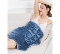 Alomidds Weighted Blanket 7lbs for Adults, Cozy Breathable Weighted Lap Blanket, Small Weighted Blanket Travel, Weighted Lap Pad for Sofa, Couch, Bluish Gray, 29" x 24"