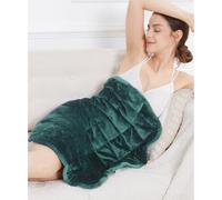 Alomidds Weighted Lap Blanket 7lbs,Flannel Weighted Blankets for Adults,Cozy Small Heavy Blanket Throw with Glass Beads,Travel, Green, 29"" x 24"", XGT03004