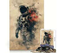 Alone Astronaut 1000 Piece Jigsaw Puzzle for Teenagers Clear Thinking Leisure Activity Firm Interlock (38x26cm)