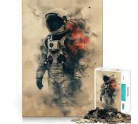 Alone Astronaut 1000-piece Jigsaw Puzzles Brain Fun Training Seamless Fit Precise Pieces Fascinating Hobby for Idle Moments (38x26cm)