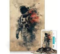 Alone Astronaut 1000 Piece Jigsaws for Adults Mental Improve Play Laser Cut for Flawless Fit Family Fun Night Activity (38x52cm)