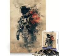 Alone Astronaut Jigsaw for Teenagers1000 Pieces Brain Strength Happy Idle Time Firm Interlock Seasonal Gift (50x75cm)