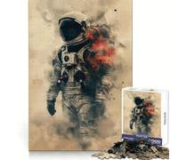 Alone Astronaut Jigsaw Puzzle for Adults 1000 Pieces Memory Training Quiet Recreation Flawless Cut Holiday Treat (38x52cm)