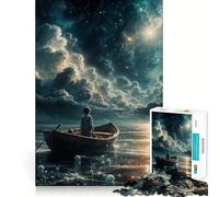Alone at Last Jigsaw Puzzle 1000 Piece Mind Train Fun Burr Free Clean Cut Pieces Absorbing Activity for Quiet Nights (38x26cm)