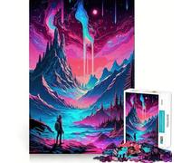 Alone In A Fantasy 1000 Piece Teenager Puzzles Cognitive Train Game Zero Gap Compact Fun for Family Game Time (38x26cm)