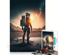 Alone In Space Adult Jigsaw1000 Pieces Cognitive Train Game Tight Interlock No Gaps Calming Mental Break Activity (50x75cm)