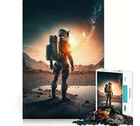 Alone In Space Jigsaw for Teenagers1000 Pieces Mental Boost Game Burr Free Clean Cut Pieces Easy to Learn Family Enjoyment (38x52cm)