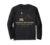 Alone in The Woods Solo Camping Wilderness & Nature Lover Long Sleeve T-Shirt