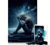 Alone Jigsaw Puzzle 1000 Piece Mental Exercise Fun Seamless Fit Precise Pieces Engaging Way to Pass Free Hours (38x52cm)