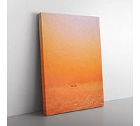 Alone On A Boat In Nigeria Modern Canvas Wall Art Print Ready to Hang, Framed Picture for Living Room Bedroom Home Office Décor, 76x50 cm (30x20 Inch)