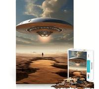 Alone on The Arid Plain 1000 Piece Adult Puzzles Mental Focus Game High Accuracy Cutting Craft Bonding Activity for Loved Ones (50x75cm)