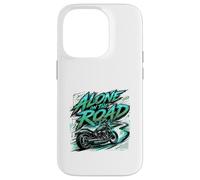 Alone On The Road Biker Freedom Graphic Case for iPhone 14 Pro