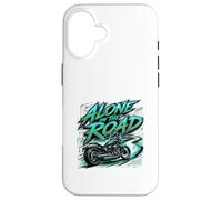 Alone On The Road Biker Freedom Graphic Case for iPhone 16