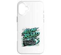 Alone On The Road Biker Freedom Graphic Case for iPhone 16 Plus
