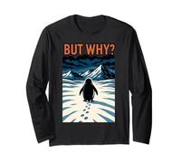 Alone Penguin Journey into Arctic Solitude Long Sleeve T-Shirt