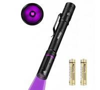 Alonefire P66 UV Torch 365nm 3W Compact - Pet Urine Detector Blacklight for Scorpions, Minerals & Currency Detection