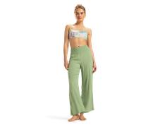 Along The Beach Trousers in Basil