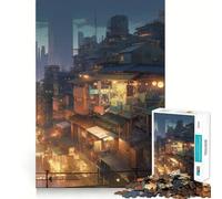 Along The Channel 1000 Piece Jigsaws for Adults Mind Train Fun Precision Cut Smooth Edges Absorbing Activity for Quiet Nights (50x75cm)