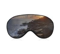 Along The Rocks Eye Mask, Side Sleeping Mask Light Blindfold Sleeping Mask Nose Pad and Elastic Band for Children Women and Men