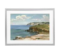 'Along The Shore Scenery'| Framed Print Under Glass