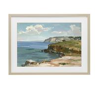 'Along The Shore Scenery'| Framed Print Under Glass