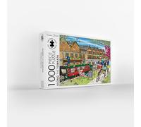 Along The TowPath 1000 Piece Jigsaw Puzzle; Emma Joustra art Collection; Eco-Friendly, Gift for Adults & Families