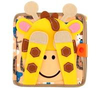 Alongen Busy Board Montessori Toy from 1 2 3 Years Quiet Book Activity Board Made of Soft Felt Baby Sensory Toy for Early Education and Travel, Preschool Learning Activities Birthday Gift