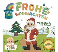 Alonies - Frohe Weihnachten: Vorschulbuch ab 3 Jahren | Spielerisch Selbstständigkeit & Lernfreude fördern: Weihnachts-Mitmachbuch mit Nikolaus & ... | Fördert Konzentration & Feinmotorik