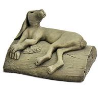 Alonso Hare-Rabbit-Garden Ornament-Sculpture-Statue-Stone-Gift-Lawn Ornament