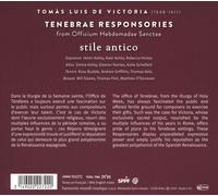 ALONSO TOMAS LUIS DE VICTORIA - TENEBRAE RESPONSORIES NEW CD